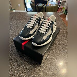 Free Shipping BRAND NEW Prada American Cup Navy/Blue Mens size 11